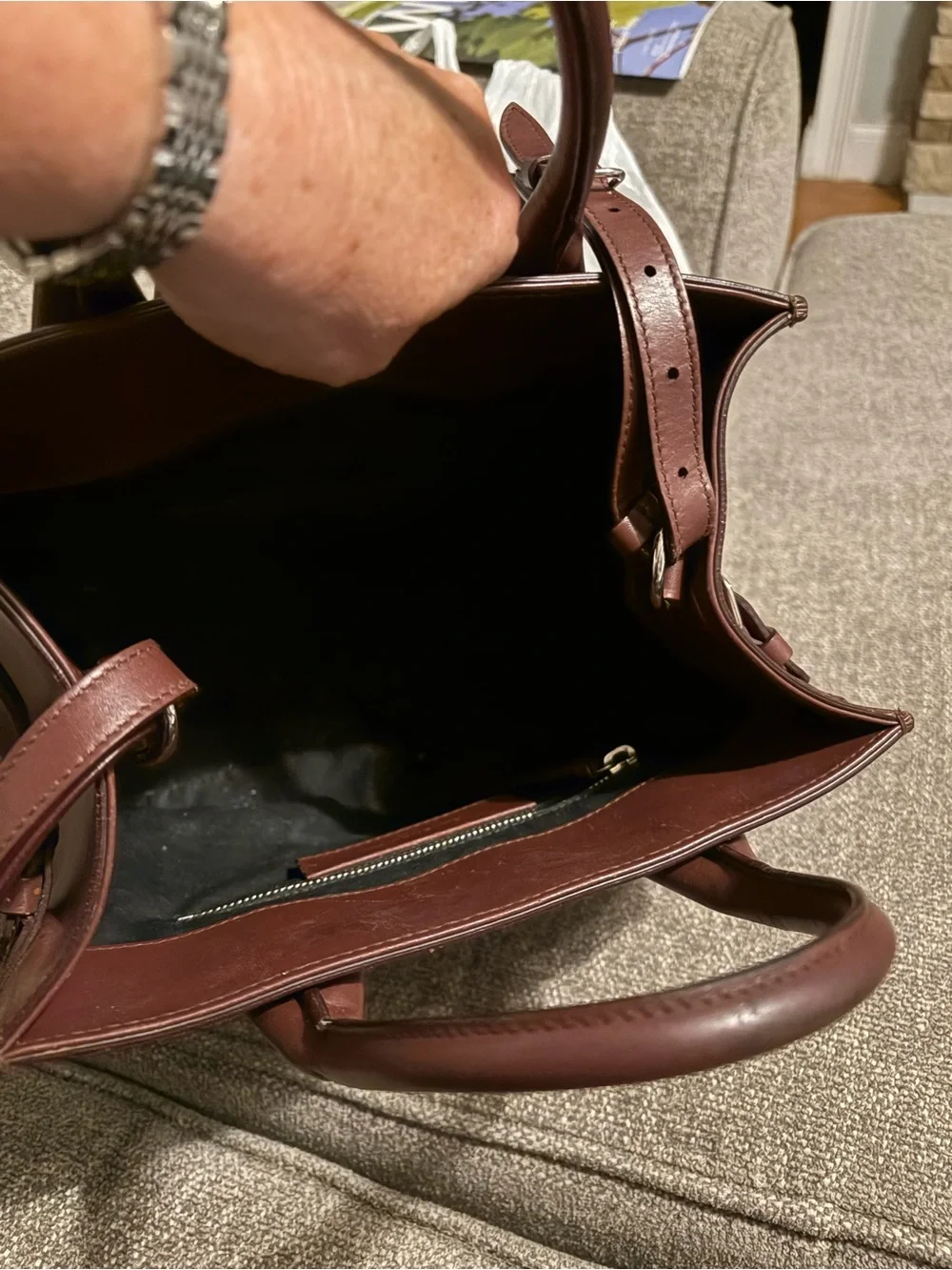 Balenciaga burgundy Satchel